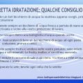 L'IMPORTANZA DI UNA CORRETTA IDRATAZIONE
