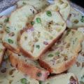 plumcake salato pancetta piselli e scamorza