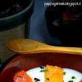 Zuppa di birra, cialde di guacamole e peperoni[...]
