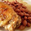 Pollo alla salvia con fagioli