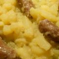 Salsicce di prosciutto e patate