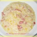 Risotto con zucca, speck e scamorza affumicata