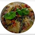 Pasta al farro con zucchine e gamberetti
