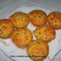 muffin con proscitto e piselli