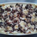 Lasagne al radicchio e prosciutto cotto