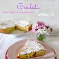 Crostata  con crema, amarene e savoiardo