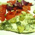 Orata con salsa alle olive