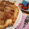 Torta rovesciata di pere e noci velocissima