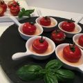 POMODORINI CON CREMA DI PANE SAPORITA E LARDO