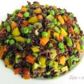 Riso venere con verdure al curry