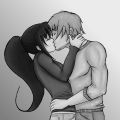 Kissing pose