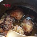 Pollo al vino o alla francese Coq au vin