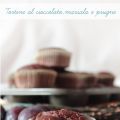tortine al cioccolato, marsala e prugne