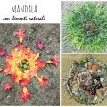 Mandala con elementi naturali