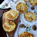 Mini Quiche al Formaggio con Pere e Noci