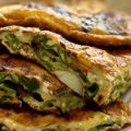 Frittata di salvia e peperoni verdi