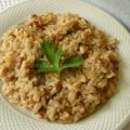Risotto con salsiccia e stracchino