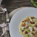 Risotto fave fresche, pancetta e pecorino