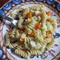 Fusilli con-burrata e zucchine