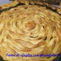 Torta salata ricotta e spinaci con girandola
