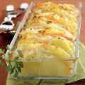 Gratin di patate e salmone