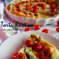 Torta rustica ricotta, melanzane e pomodorini