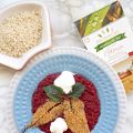 Risotto al succo di barbabietola con burrata e[...]