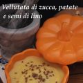 Vellutata di zucca e patate e semi di lino