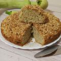 Torta dolce integrale con zucchine e mandorle