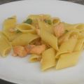 Pennoni alla trota salmonata e asparagi