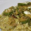 Risotto con crema di zucchine e gorgonzola