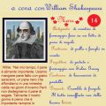 A cena con William Shakespeare