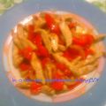 Straccetti di pollo ai peperoni con spezie kebab