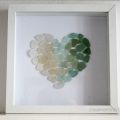 Cuore di vetrini del mare