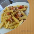 PENNE CON FUNGHI E GUANCIALE