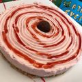 TORTA FREDDA allo YOGURT di FRAGOLE