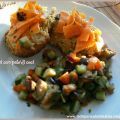 Crostini con paté di ceci e verdure