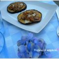 Dischi di melanzane al pollo