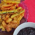 Riso venere al latte di cocco e tempura