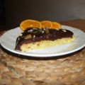 Torta con cioccolato, mandorle e arancio