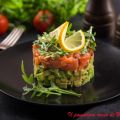 Carpaccio di salmone e avocado