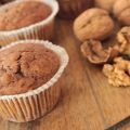 Muffin con banana e noci