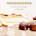 Crostatine con crema di castagne e cioccolato
