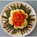 Fagiolini, patate e pomodorini all'insalata