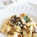 Tagliatelle al Farro con Funghi Porcini
