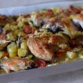 Pollo e verdure al forno gratinate