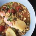 Minestra di fregola e scorfano