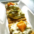 Finger food con crema di peperoni