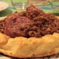 Cestini di patate con cotechino e lenticchie