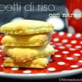 Biscotti di riso ripieni di marmellata